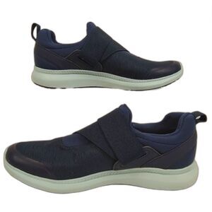 Vionic Navy Blue Marlene Pro Service Slip Resistant Sneakers Velcro 8 1/2 WIDE